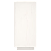 Credenza Bianca 120x35x80 cm in Legno Massello di Pino cod mxl 5798
