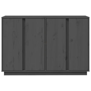 Credenza-Buffet-Armadio da cucina Grigia 120x35x80 cm in Legno Massello di Pino