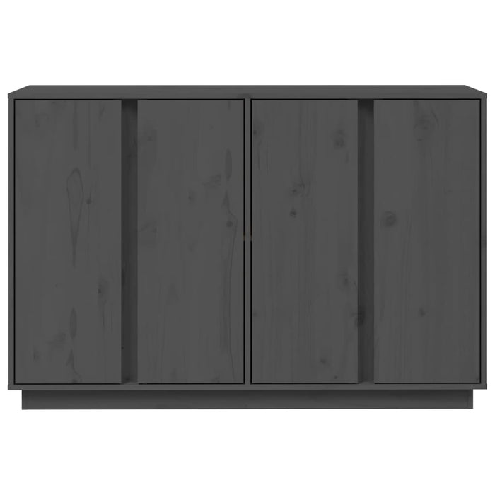 Credenza-Buffet-Armadio da cucina Grigia 120x35x80 cm in Legno Massello di Pino