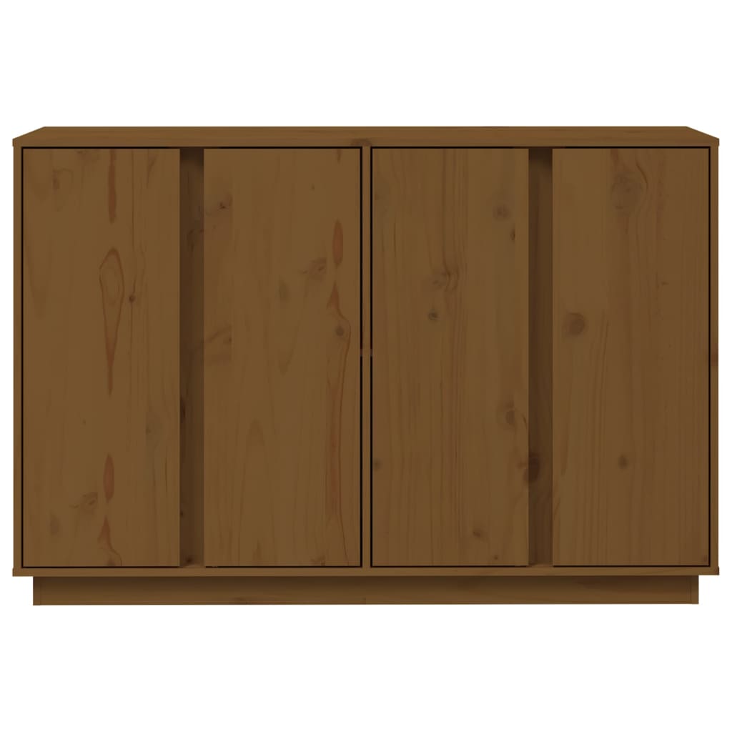 Credenza-Buffet-Armadio da cucina ambra 120x35x80 cm in Legno Massello di Pino 968256