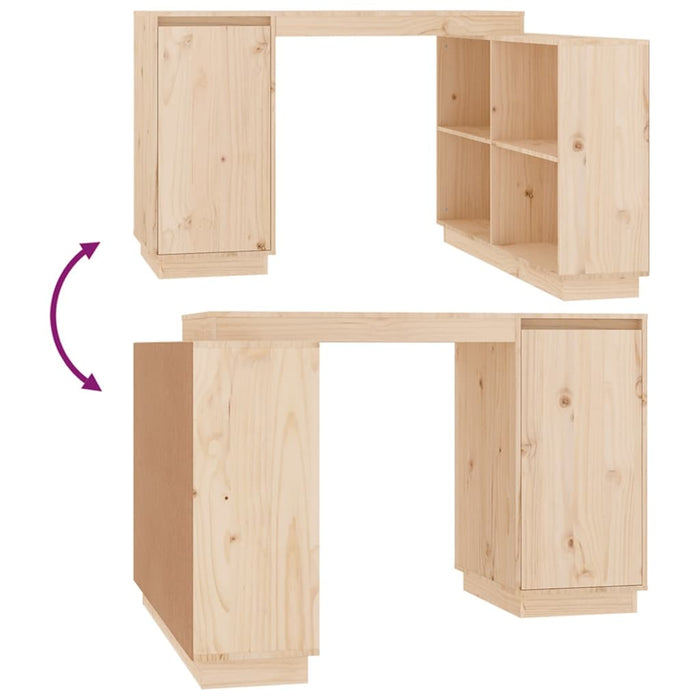 Scrivania 110x50x75 cm in Legno Massello di Pino 814504