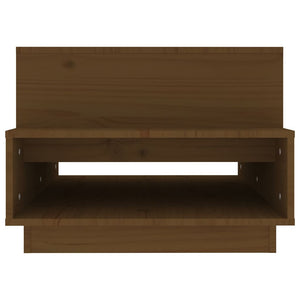 Tavolino da Salotto ambra 80x55x40,5 cm Legno Massello di Pino 814517