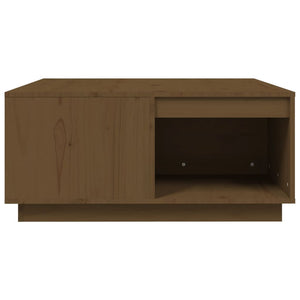Tavolino da Salotto ambra 80x81x36,5 cm Legno Massello di Pino 814527