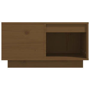 Tavolino da Salotto ambra 60x61x32,5 cm Legno Massello di Pino 814532