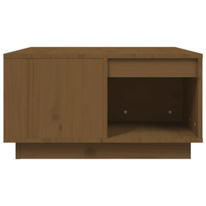 Tavolino da Salotto ambra 60x61x32,5 cm Legno Massello di Pino 814532