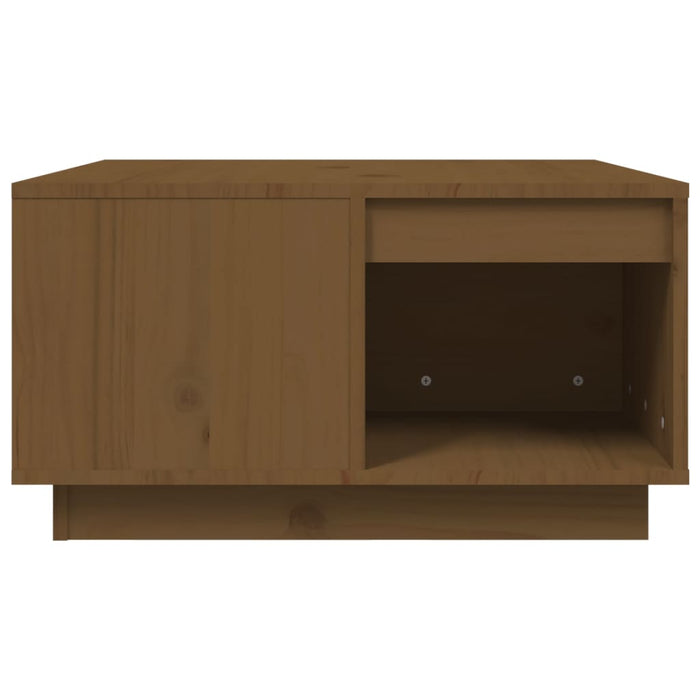 Tavolino da Salotto-Tavolino da soggiorno-Tavolo ambra 60x61x32,5 cm Legno Massello di Pino