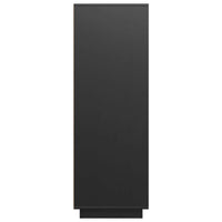 Credenza Nera 60x40x116,5 cm in Legno Massello di Pino 814538