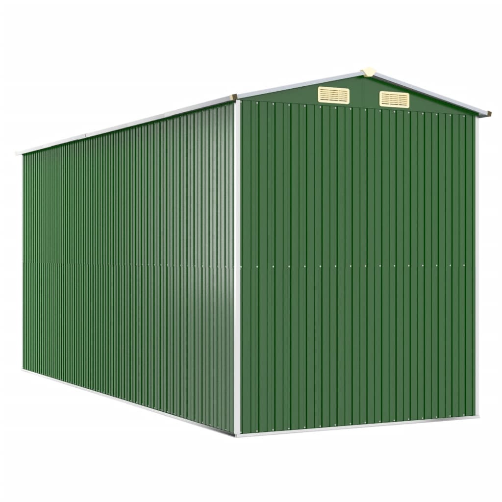 Capanno da Giardino Verde 192x440x223 cm Acciaio Zincato cod mxl 65888