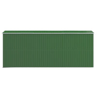 Capanno da Giardino Verde 192x523x223 cm Acciaio Zincato 3147431