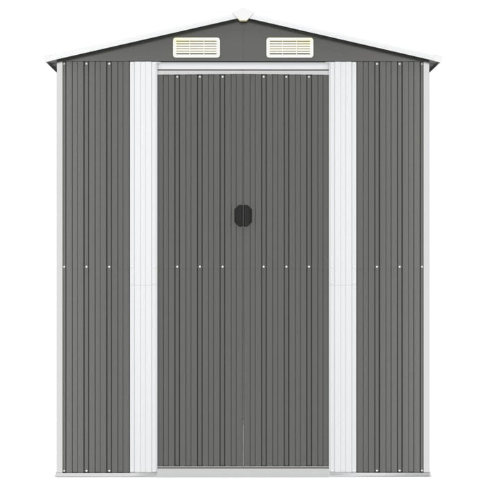 Capanno da Giardino Grigio Chiaro 192x191x223cm Acciaio Zincato 3147438