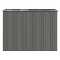Capanno da Giardino Grigio Chiaro 192x274x223cm Acciaio Zincato 3147439