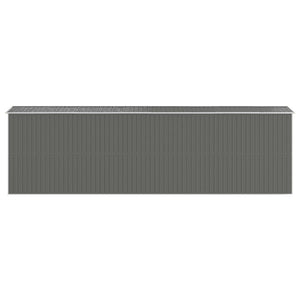 Capanno da Giardino Grigio Chiaro 192x689x223cm Acciaio Zincato 3147444