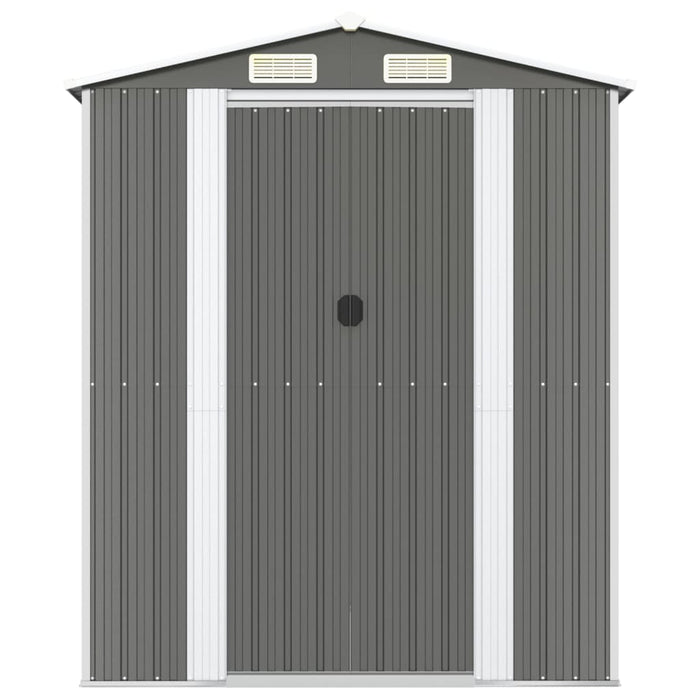 Capanno Giardino Grigio Chiaro 192x1021x223 cm Acciaio Zincato 3147448