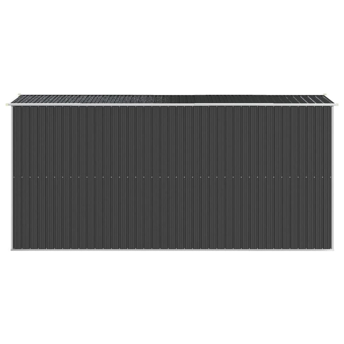 Capanno da Giardino Antracite 192x440x223 cm in Acciaio Zincato cod mxl 50401