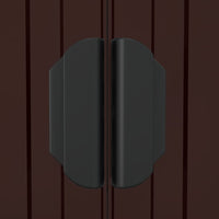 Capanno da Giardino-Casetta da Giardino Marrone Scuro 192x191x223cm Acciaio Zincato