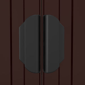 Capanno da Giardino Marrone Scuro 192x523x223cm Acciaio Zincato 3147464