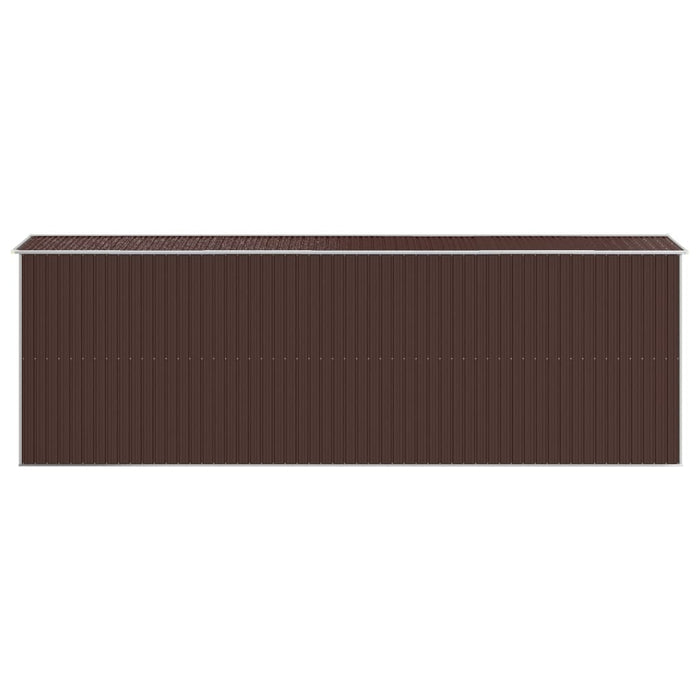 Capanno da Giardino Marrone Scuro 192x606x223cm Acciaio Zincato cod mxl 65847
