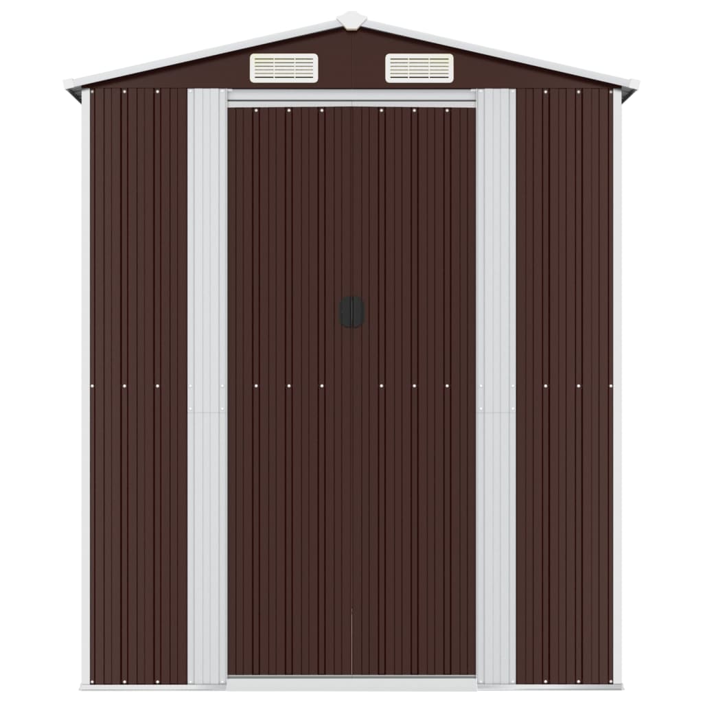 Capanno da Giardino Marrone Scuro 192x689x223cm Acciaio Zincato cod mxl 65846