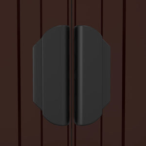 Capanno da Giardino Marrone Scuro 192x689x223cm Acciaio Zincato cod mxl 65846