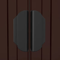 Capanno da Giardino Marrone Scuro 192x855x223cm Acciaio Zincato cod mxl 45239