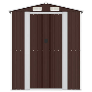 Capanno da Giardino Marrone Scuro 192x938x223cm Acciaio Zincato cod mxl 65824