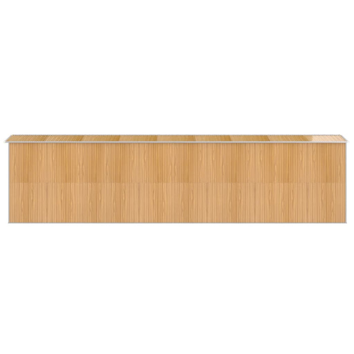 Capanno Giardino Marrone Chiaro 192x772x223 cm Acciaio Zincato cod mxl 48222