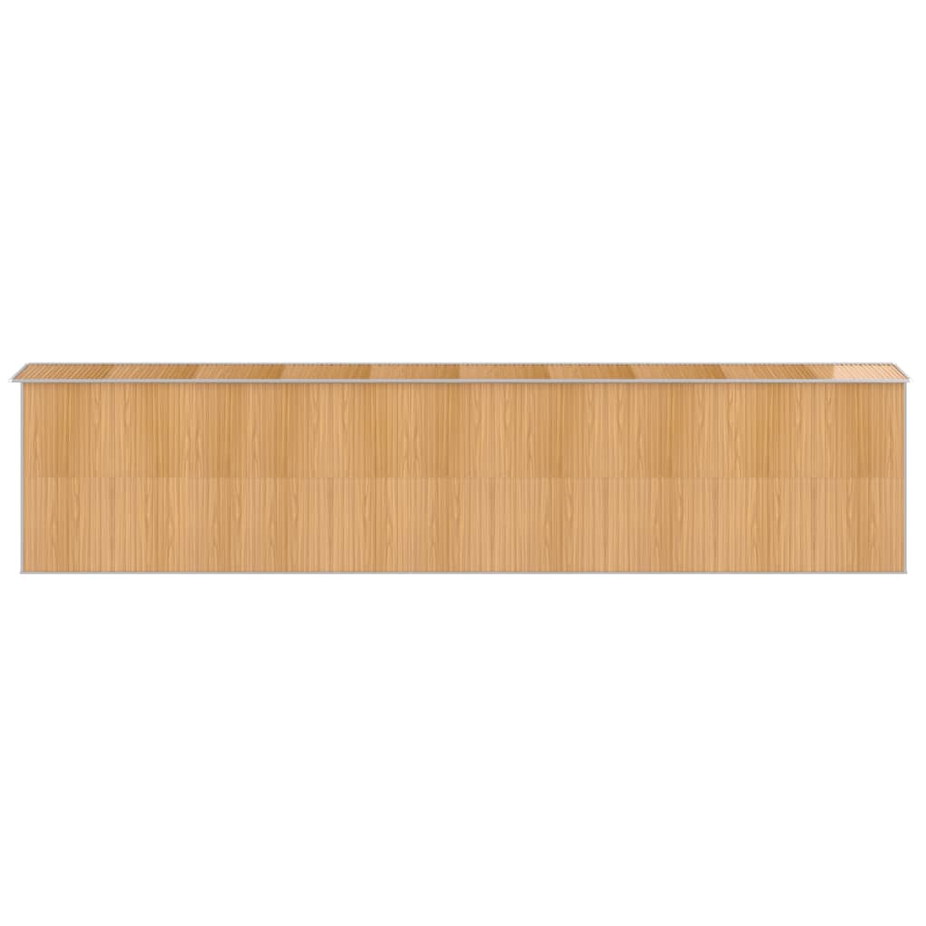 Capanno Giardino Marrone Chiaro 192x855x223 cm Acciaio Zincato cod mxl 65839