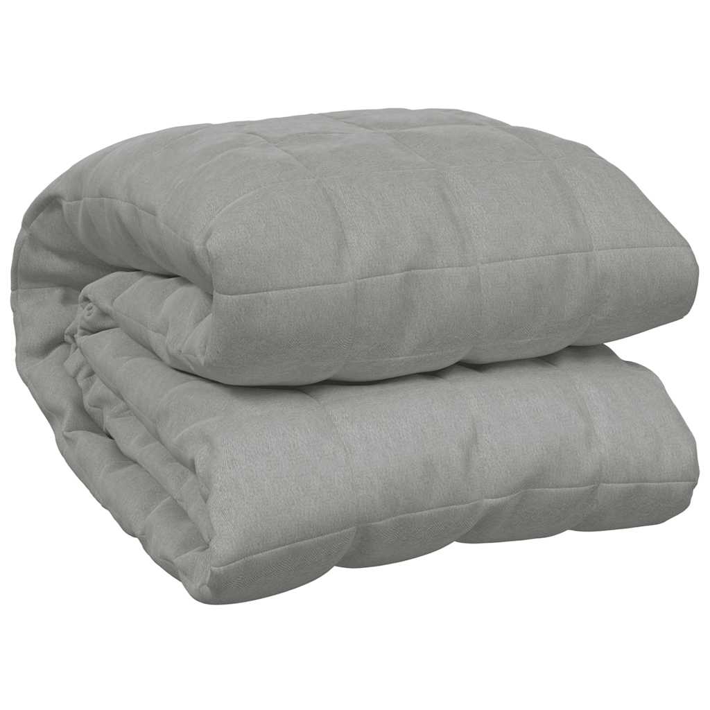 Coperta Ponderata Grigia 200x225 cm 13 kg Tessuto 350727