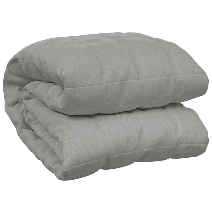 Coperta Ponderata Grigia 200x225 cm 13 kg Tessuto 350727