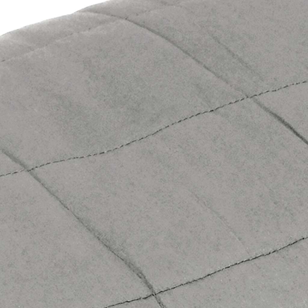 Coperta Ponderata Grigia 200x225 cm 13 kg Tessuto 350727