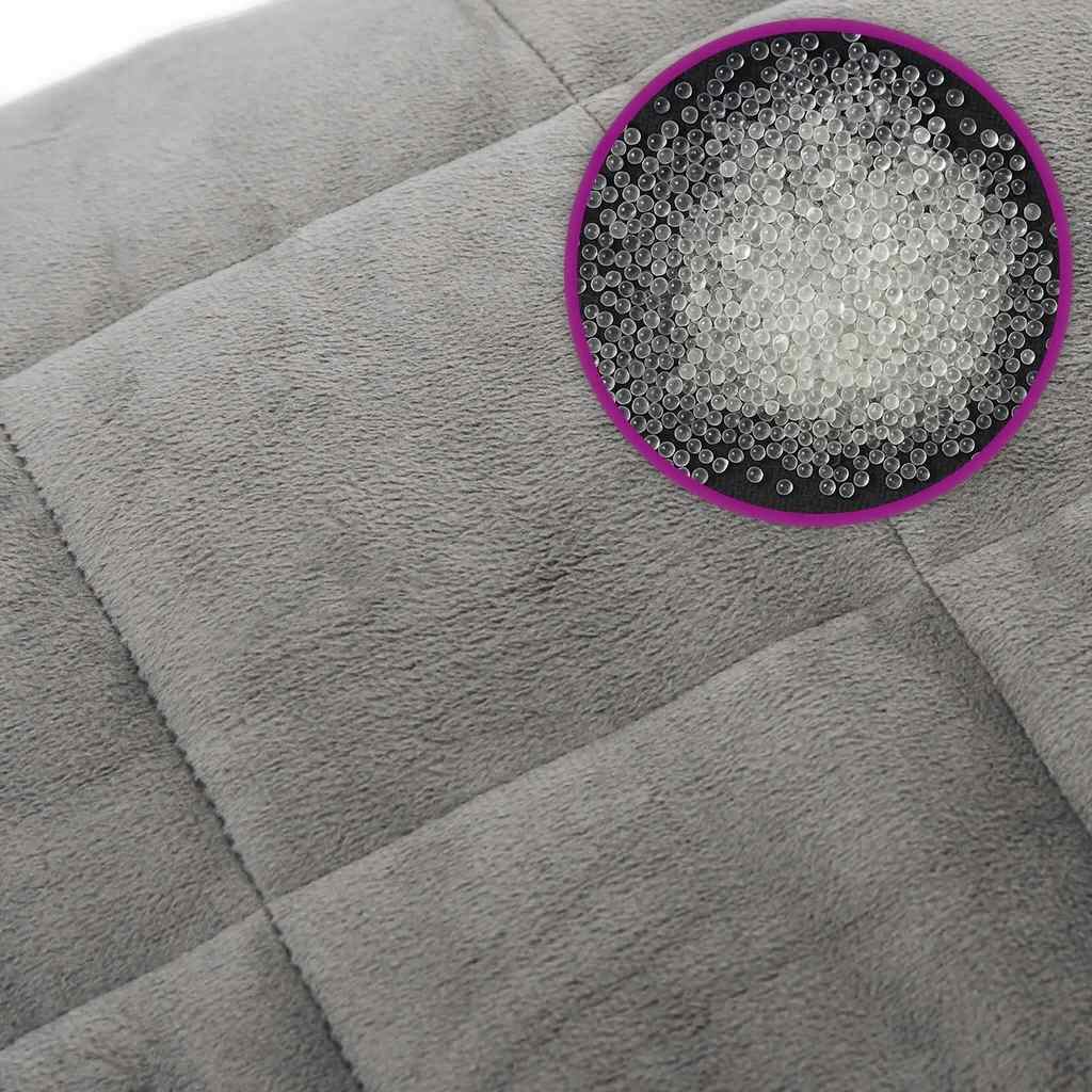 Coperta Ponderata Grigia 220x235 cm 11 kg Tessuto 350728