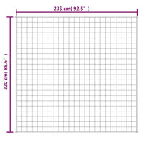 Coperta Ponderata Grigia 220x235 cm 15 kg Tessuto 350729
