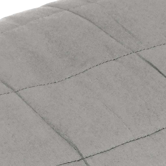 Coperta Ponderata Grigia 220x260 cm 15 kg Tessuto 350731