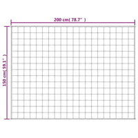 Coperta Ponderata Blu 150x200 cm 11 kg Tessuto 350739