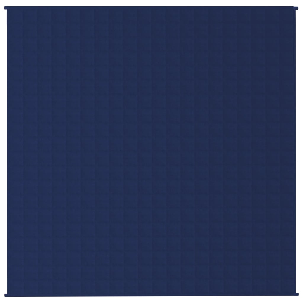 Coperta Ponderata Blu 200x200 cm 13 kg Tessuto 350743