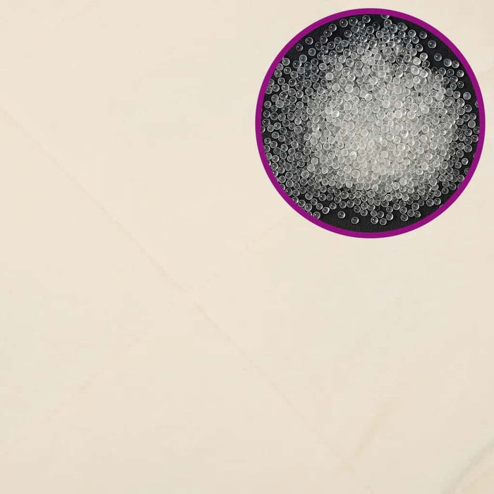 Coperta Ponderata Crema Chiaro 150x200 cm 11 kg Tessuto 350757