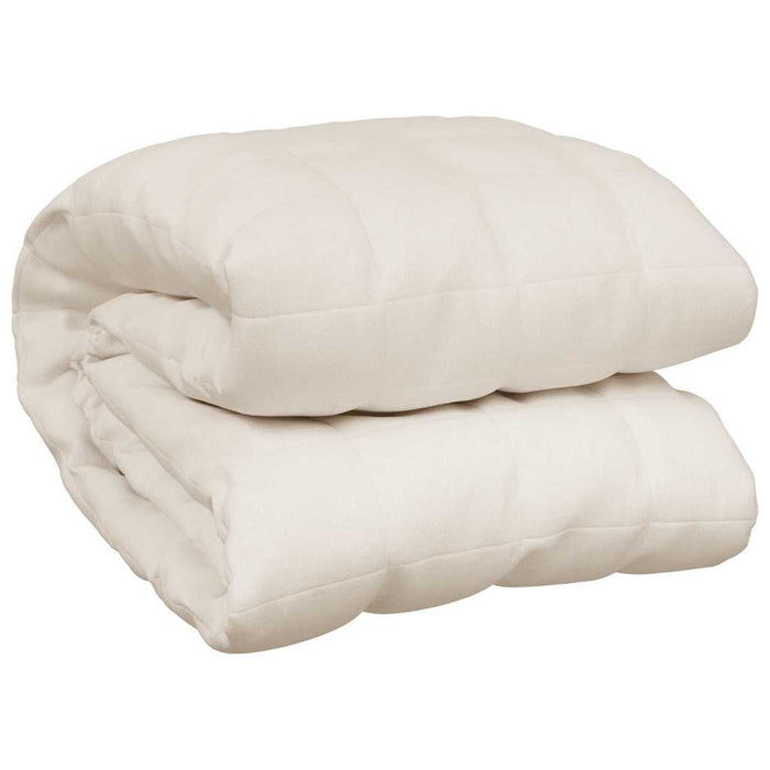 Coperta Ponderata Crema Chiaro 155x220 cm 7 kg Tessuto 350758
