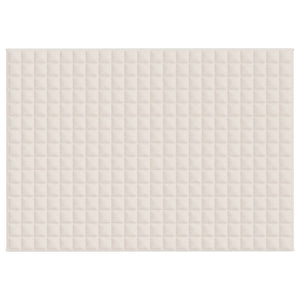 Coperta Ponderata Crema Chiaro 155x220 cm 7 kg Tessuto 350758