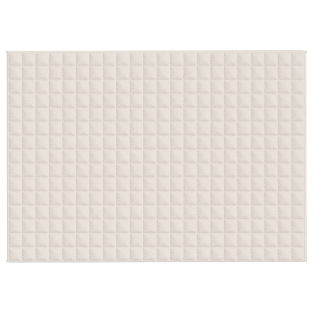 Coperta Ponderata Crema Chiaro 155x220 cm 7 kg Tessutocod mxl 93457
