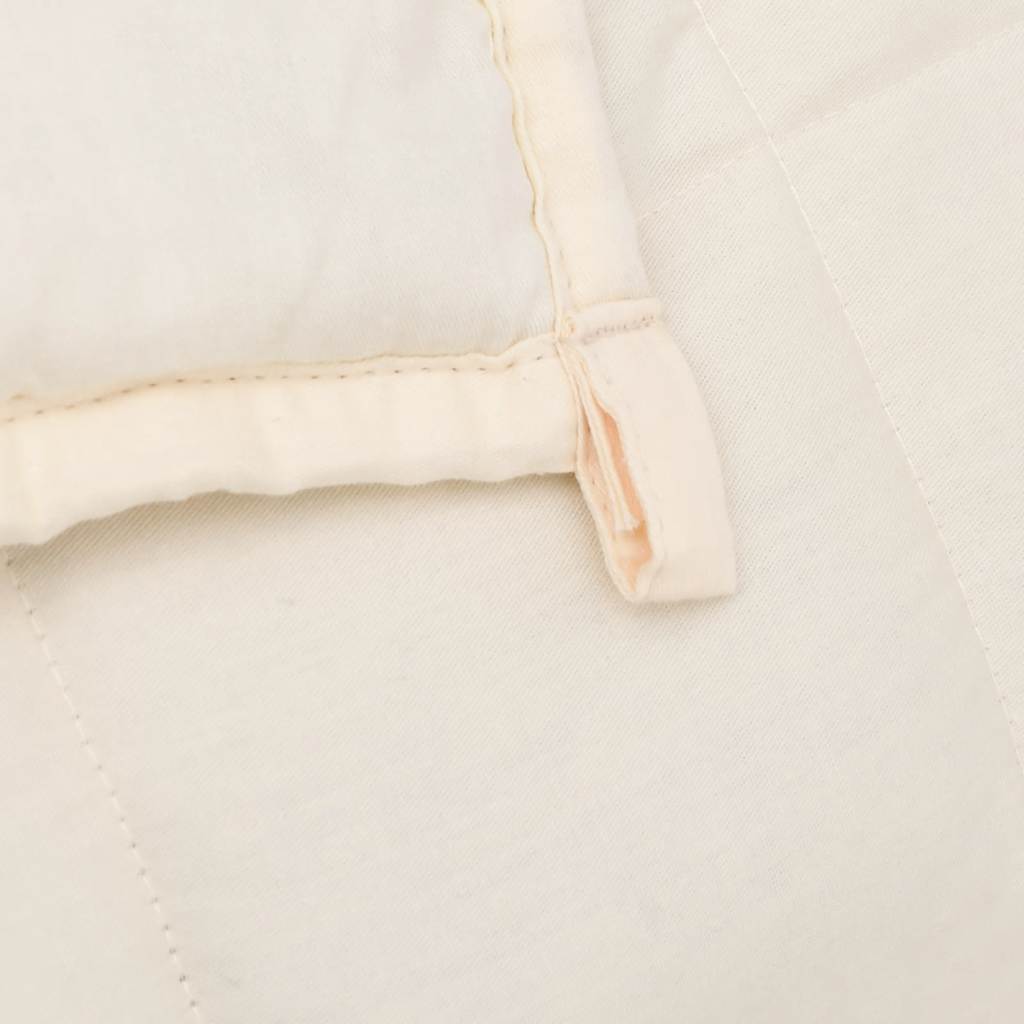 Coperta Ponderata Crema Chiaro 155x220 cm 7 kg Tessuto 350758