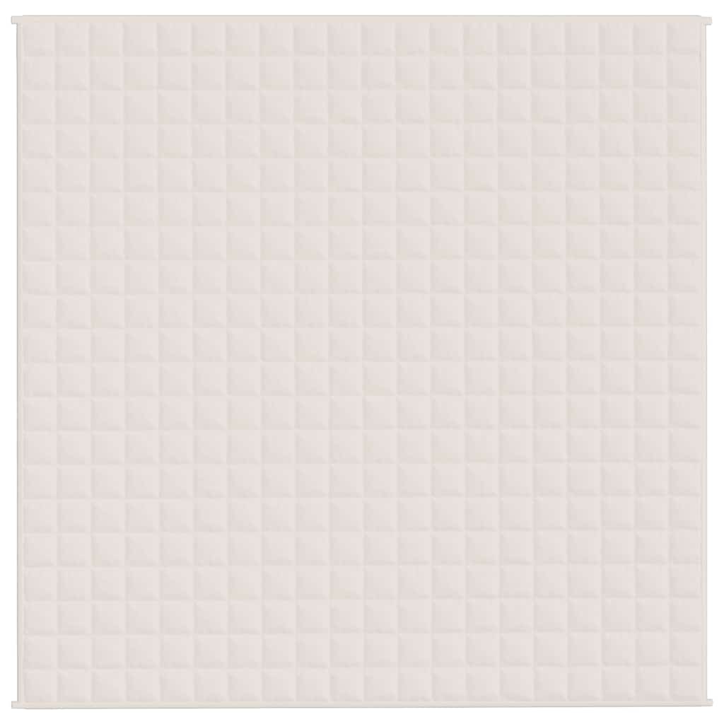 Coperta Ponderata Crema Chiaro 200x200 cm 9 kg Tessuto 350760