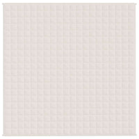 Coperta Ponderata Crema Chiaro 200x200 cm 9 kg Tessuto 350760