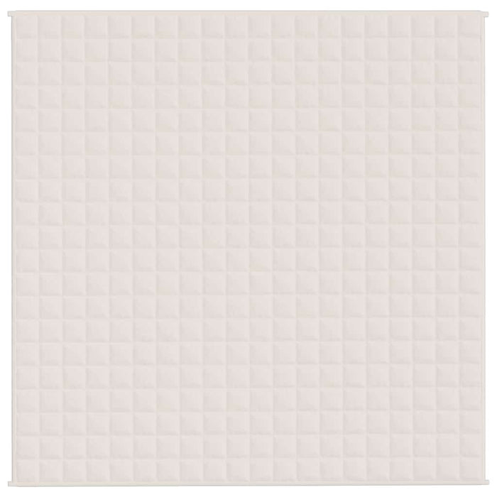 Coperta Ponderata Crema Chiaro 200x200 cm 9 kg Tessuto 350760