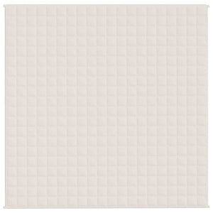 Coperta Ponderata Crema Chiaro 200x200 cm 13 kg Tessuto cod mxl 66981