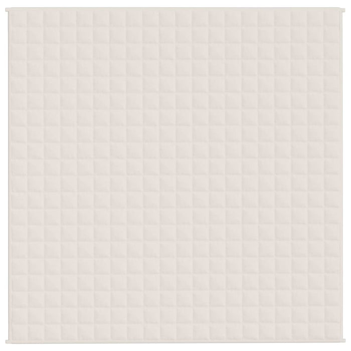 Coperta Ponderata Crema Chiaro 200x200 cm 13 kg Tessuto cod mxl 66981
