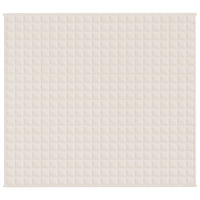 Coperta Ponderata Crema Chiaro 200x225 cm 13 kg Tessuto 350763