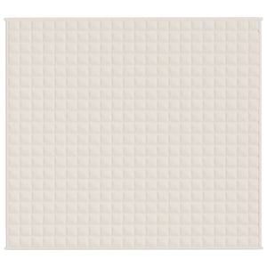 Coperta Ponderata Crema Chiaro 200x225 cm 13 kg Tessuto 350763