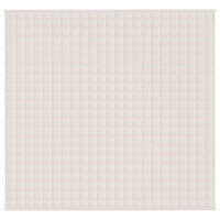 Coperta Ponderata Crema Chiaro 220x235 cm 11 kg Tessuto 350764