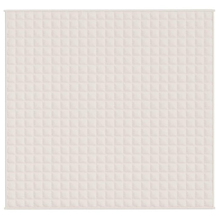 Coperta Ponderata Crema Chiaro 220x235 cm 11 kg Tessuto 350764