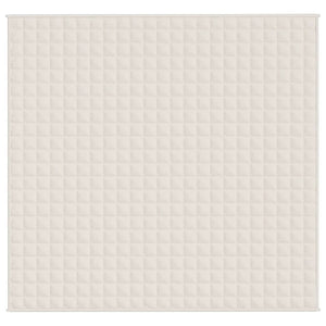 Coperta Ponderata Crema Chiaro 220x235 cm 15 kg Tessuto cod mxl 66982